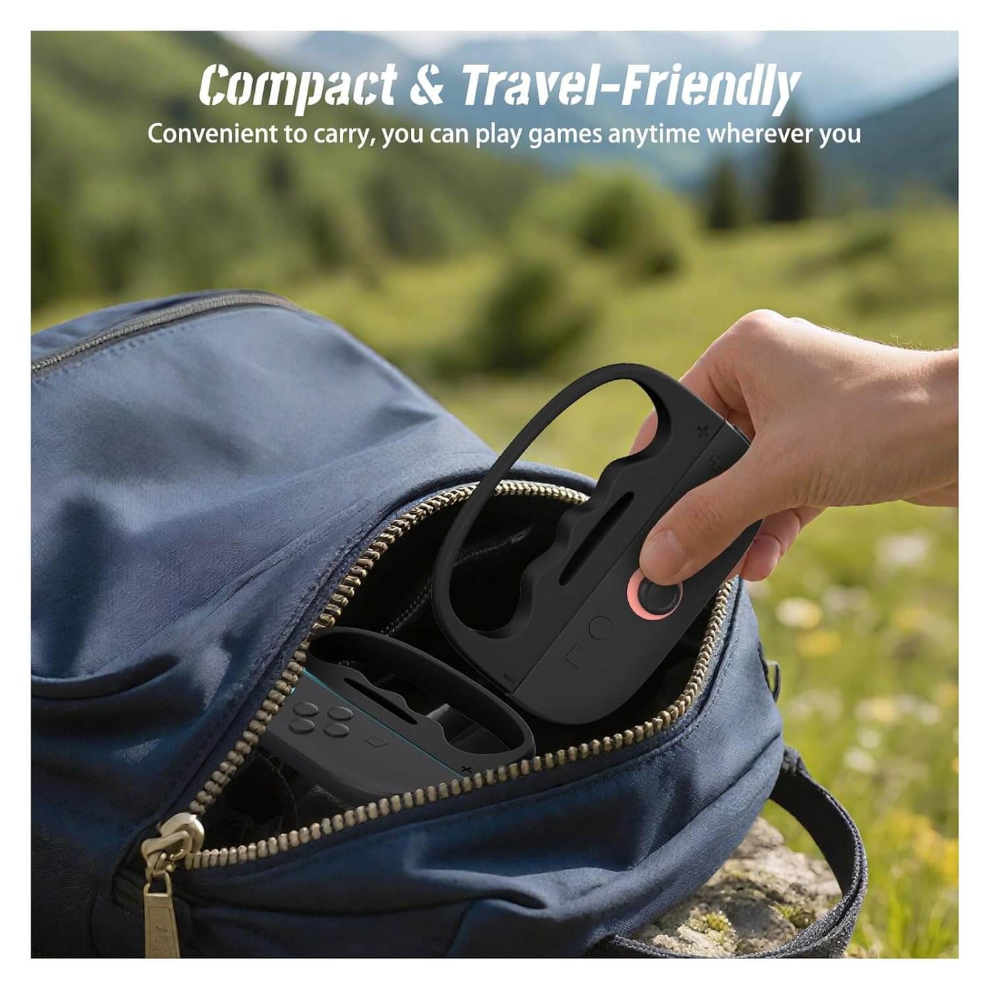 ECHZOVE Switch 2 Boxing Grips for Fighting Games–Ergonomic Handle for Better Control & Comfort, Perfect for Switch 2 Boxing Games, Must-Have Switch 2 Accessories for ARMS & More, Secure Fit for Joy-Con Controllers(Black)