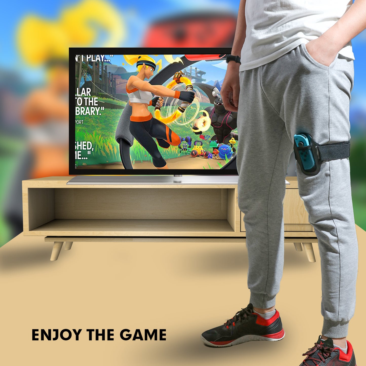 Leg Strap for Nintendo Switch Ring Fit Adventure - 2 Packs - ECHZOVE