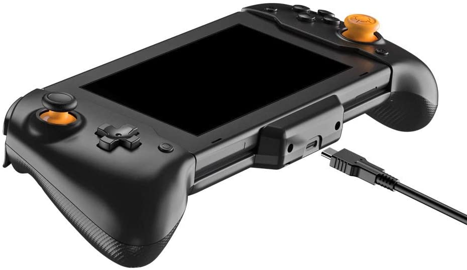 Wireless Controller for Nintendo Switch, Ergonomic Large Grip for Switch with Gravity Induction of Six-Axis Gyroscope, Double Motor Vibration and Screen Capture Button, Include the Storage Bag