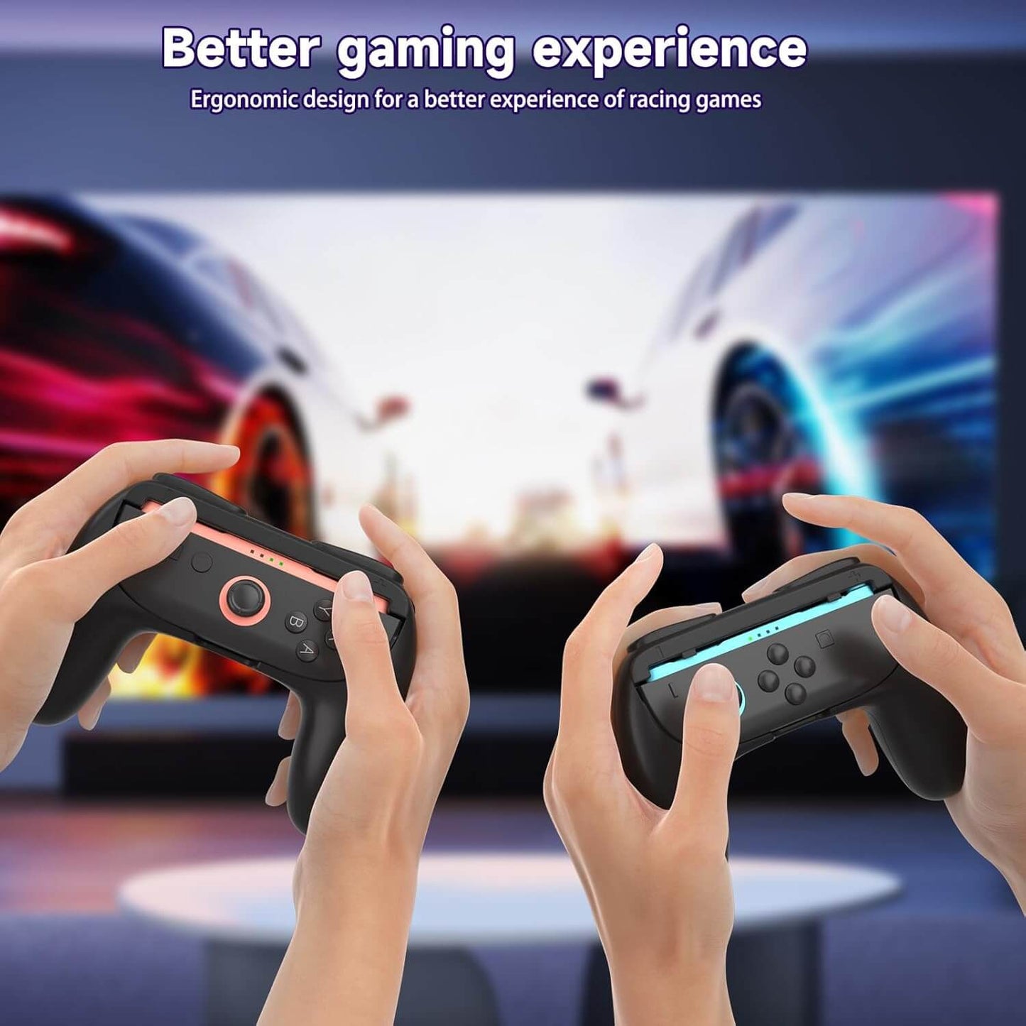 Switch 2 Accessories Bundle - 9-in-1 Carrying Case Kit with Charger Dock, Joy-Con Wheels, Grips, Screen Protector, Protective Cover - Gift Set for Nintendo Switch 2 Console Owners & Mario Kart Fans