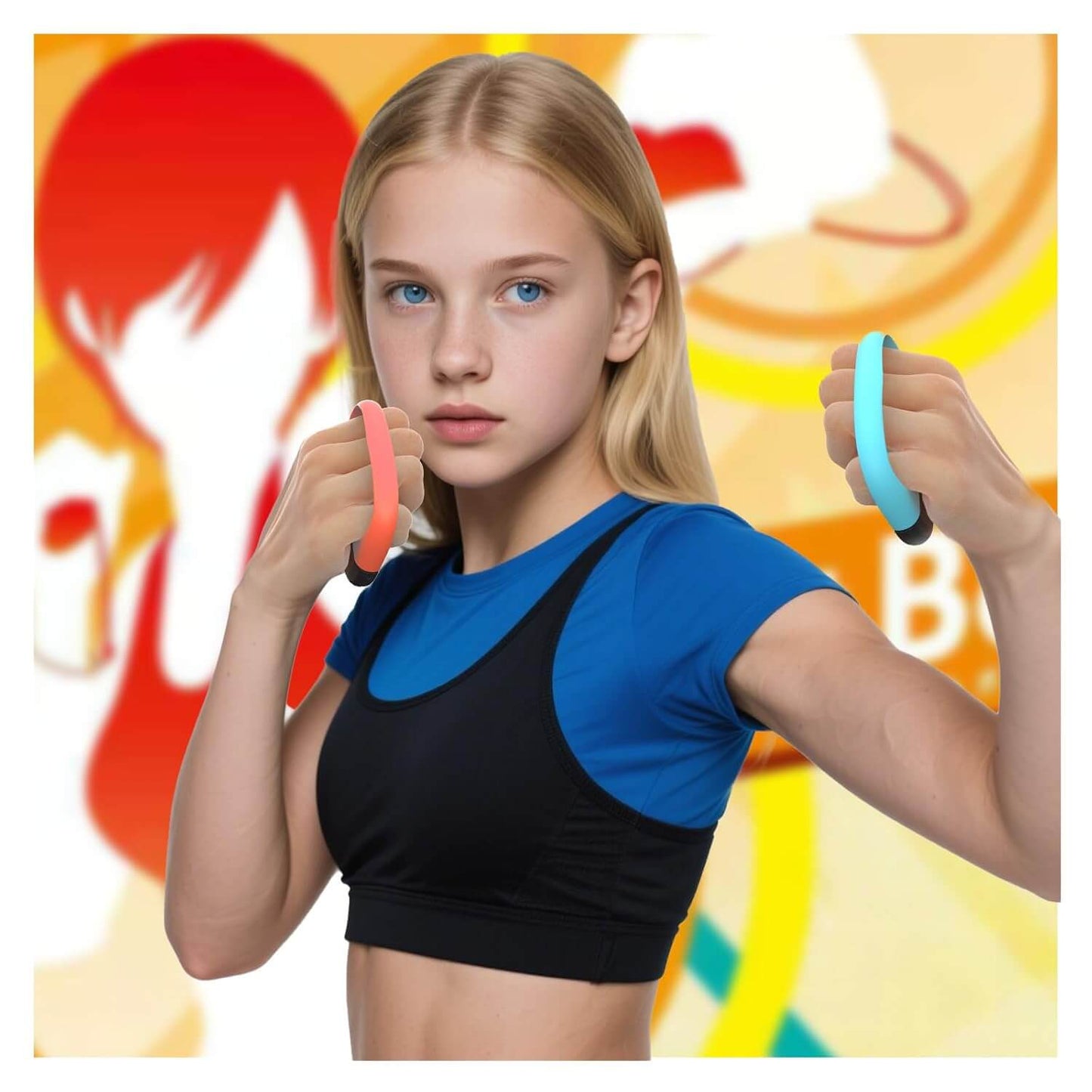 ECHZOVE Switch 2 Boxing Grips for Fighting Games–Ergonomic Handle for Better Control & Comfort, Perfect for Switch 2 Boxing Games, Must-Have Switch 2 Accessories for ARMS & More, Secure Fit for Joy-Con Controllers(Blue)