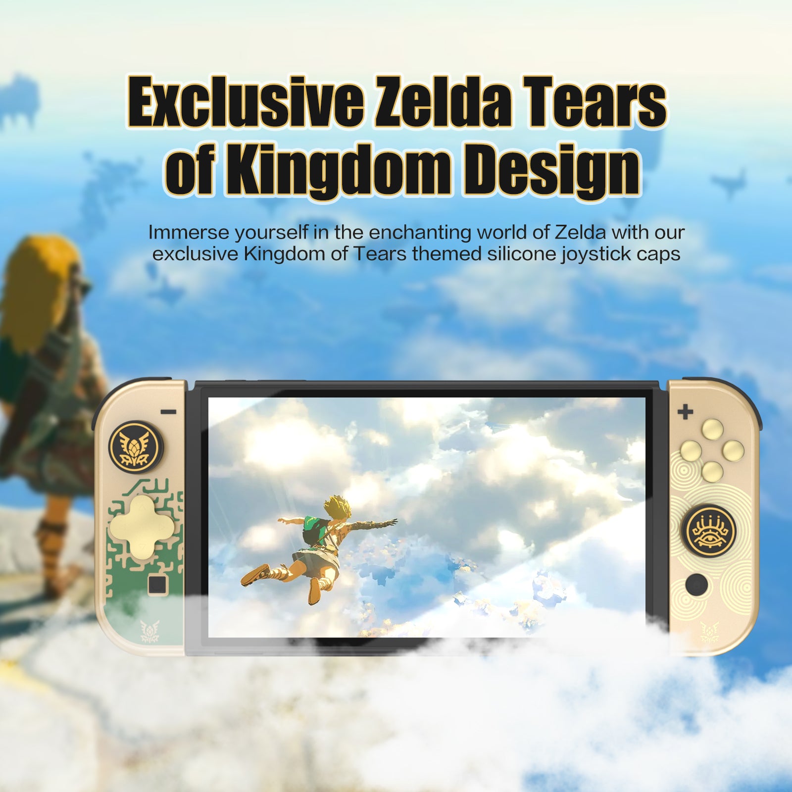 zelda thumb grips nintendo switch