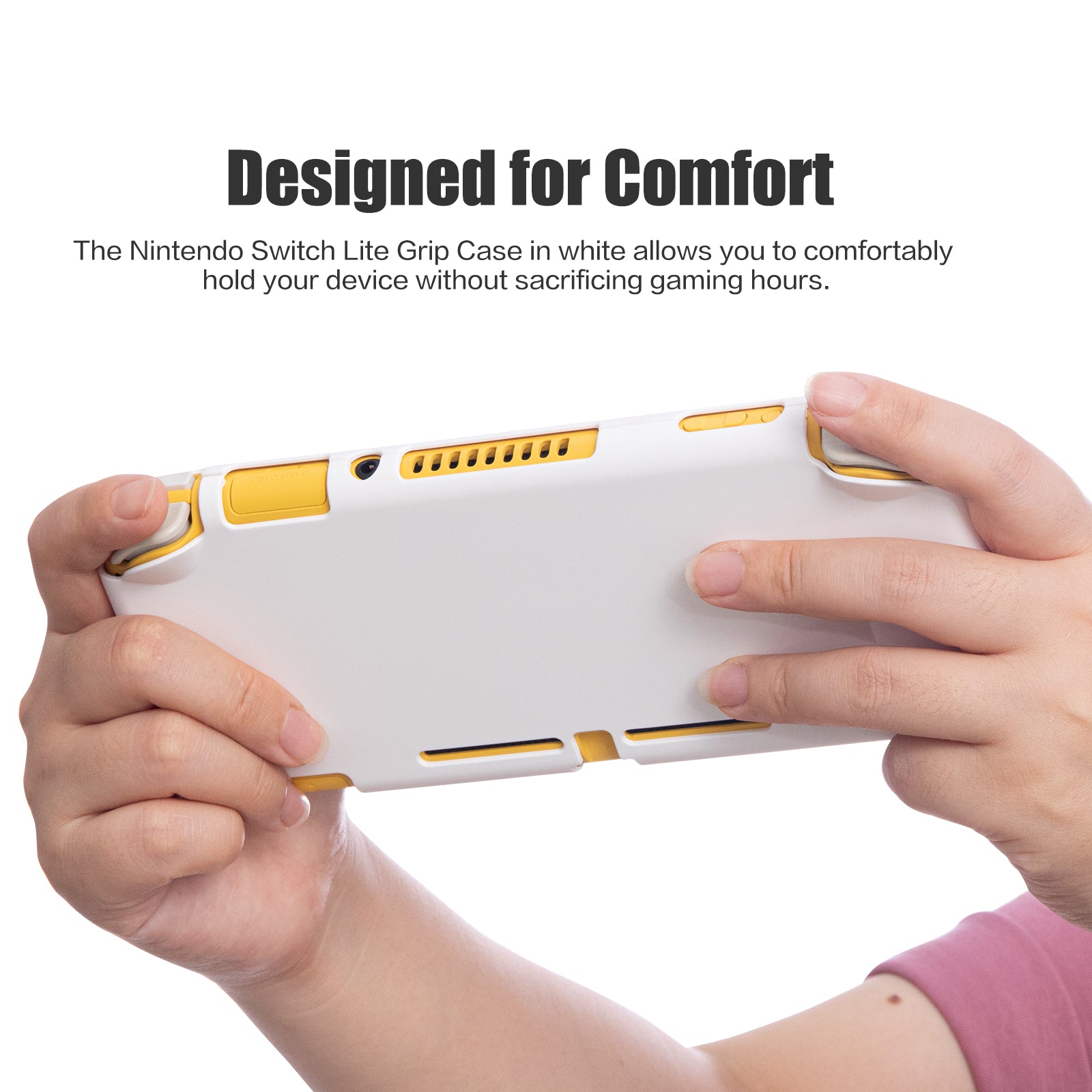 nintendo switch lite handheld case white