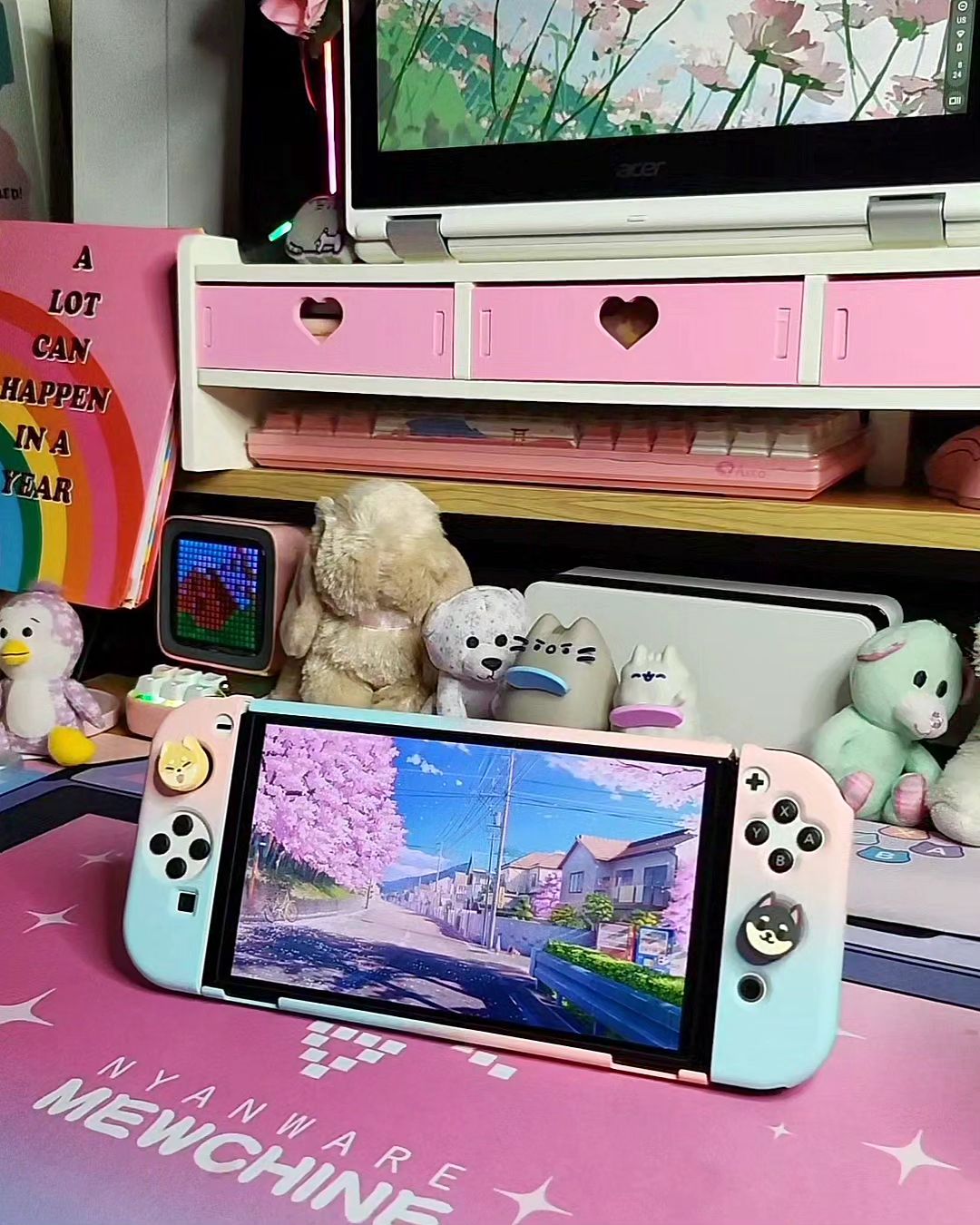 nintendo switch oled case cute