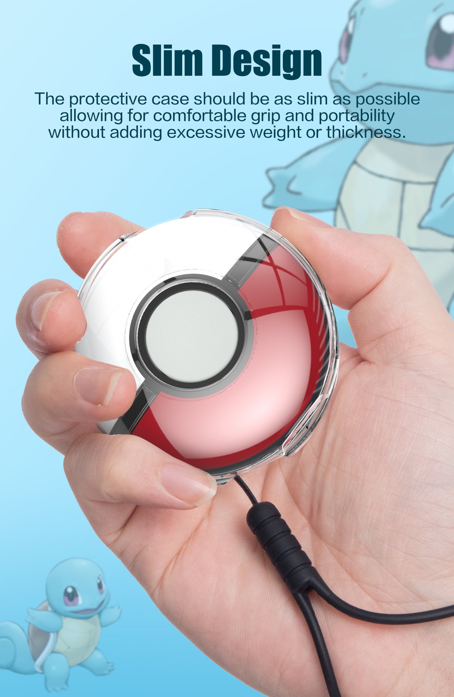 Pokemon Go Plus + Case, Clear Case for Pokemon Go Plus Plus and Silicone Case for Pokemon Go Plus +