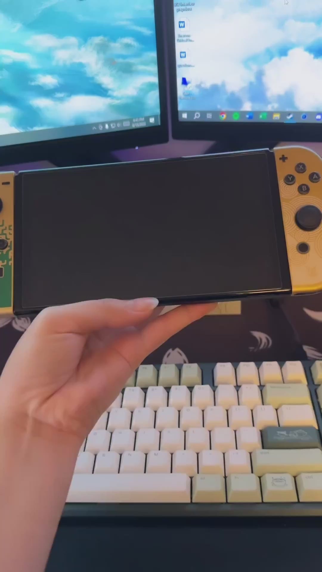 nintendo switch thumb grips zelda tears of the kingdom