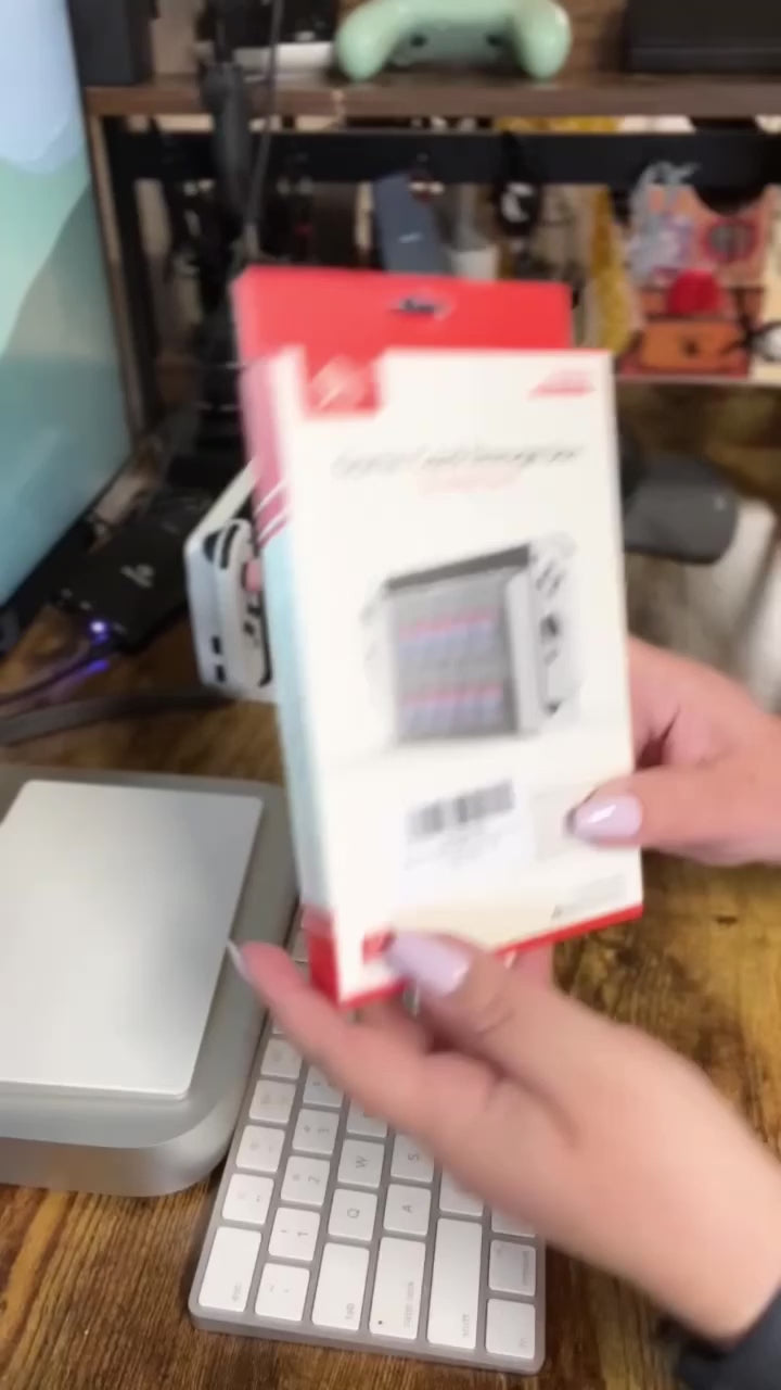 nintendo switch oled clear game case