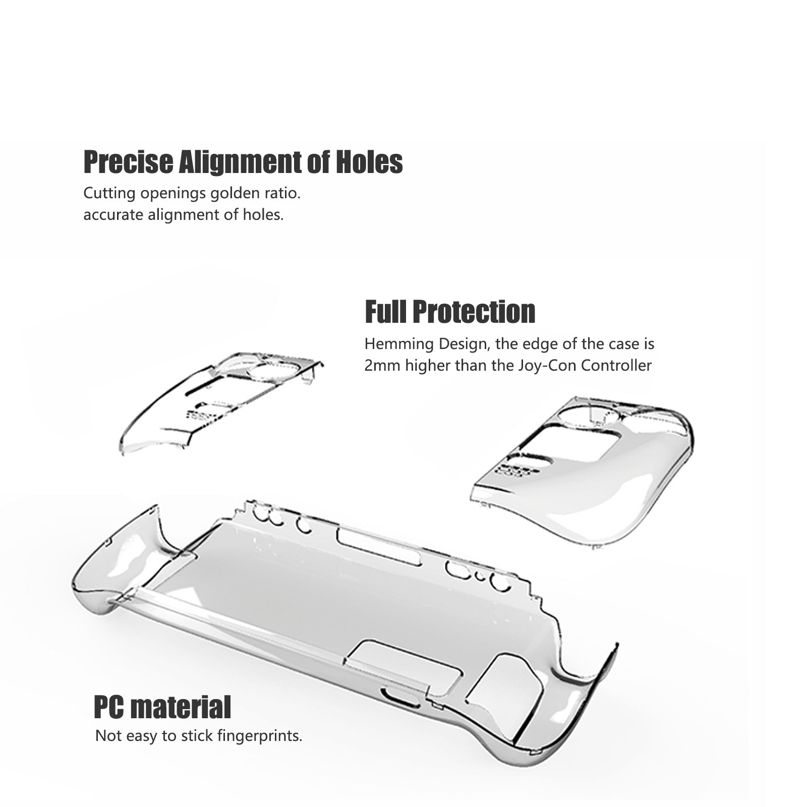 steam deck clear hard case