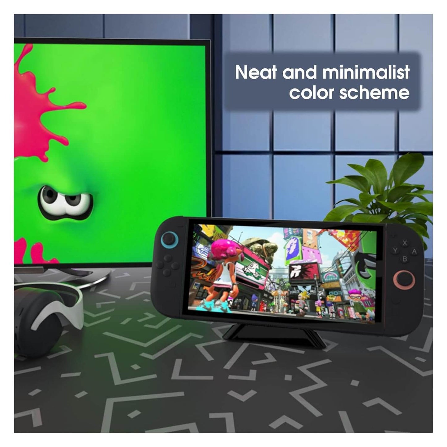 ECHZOVE Switch 2 Charging Dock – Compact & Portable Charger Station with Non-Slip Base – Compatible with Nintendo Switch 2, Switch, Switch Lite, and USB-C Devices – Premium Minimalist Design (Black) – Perfect Switch 2 Accessories for Gamers