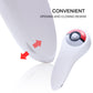 Grip for Poke Ball Plus Controller, Holder for Switch Poke Ball Plus with 2 Thumb Stick Covers - White - ECHZOVE