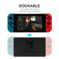 Dockable Case for Nintendo Switch, Protective Case for Nintendo Switch with a Tempered Glass Screen Protector and 6 Joy Stick Covers, Fit into The Dock Station - Clear Nintendo Switch Accessories ECHZOVE 