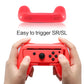 Grip Kit for Nintendo Switch Joy Con Controller, Nintendo Switch Accessories Joy Con Grip - BlueRed (2 Pack) - ECHZOVE