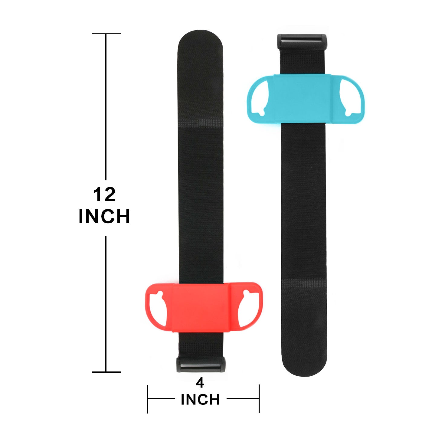 Wrist Bands for Just Dance 2020 2019 Switch - Blue and Red (Fit for Thin Wrist - 3.15-7.5 inches Wrist Circumference) - ECHZOVE
