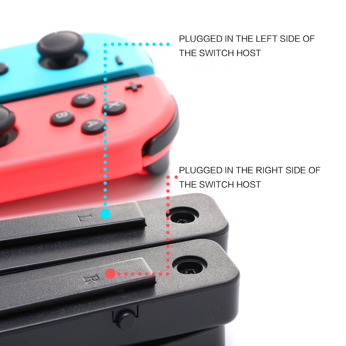 Stand for Nintendo Switch, Holder for Nintendo Switch and Switch Car Mount - Black ( 2 in 1) - ECHZOVE