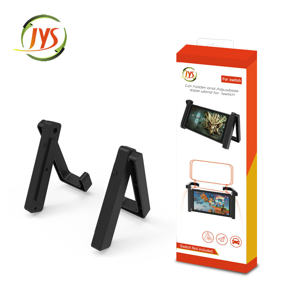 Stand for Nintendo Switch, Holder for Nintendo Switch and Switch Car Mount - Black ( 2 in 1) - ECHZOVE
