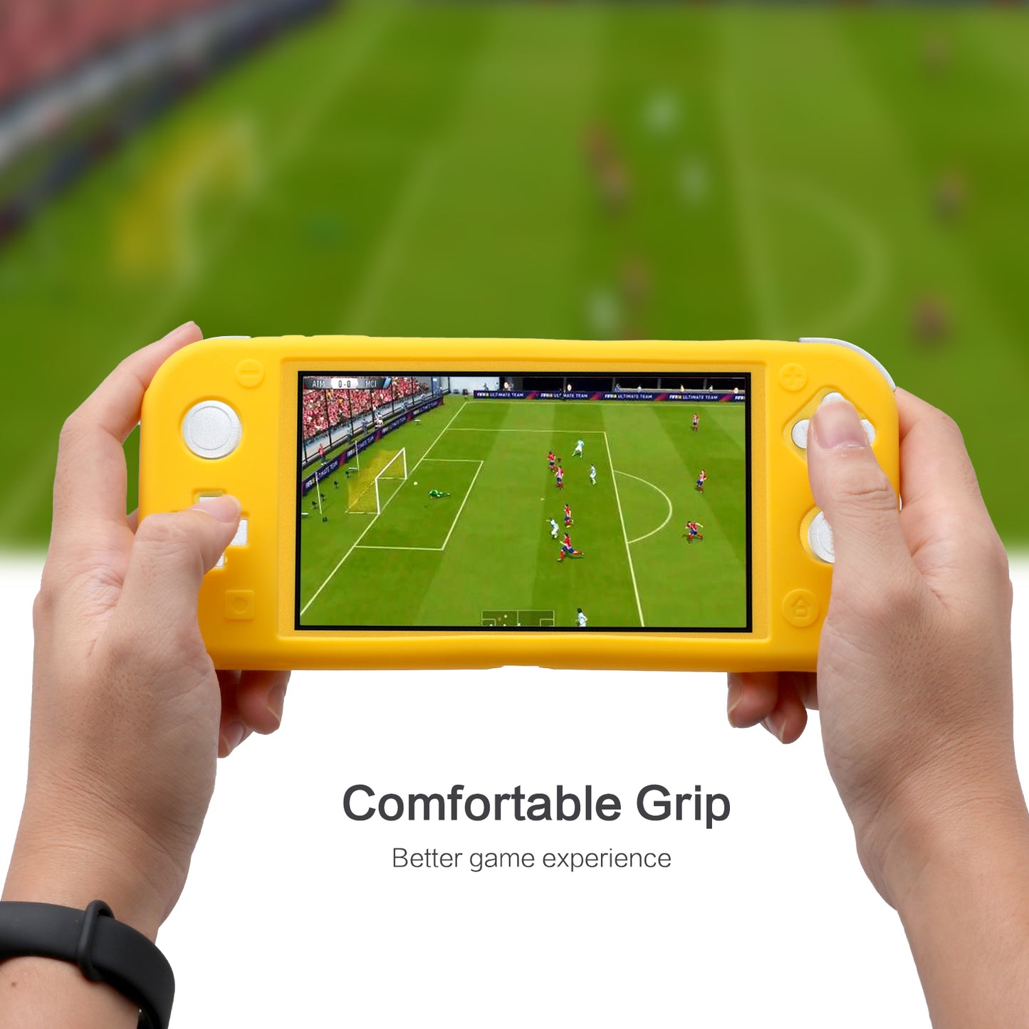 OLYGIVE Silicone Case for Nintendo Switch Lite - Yellow - ECHZOVE