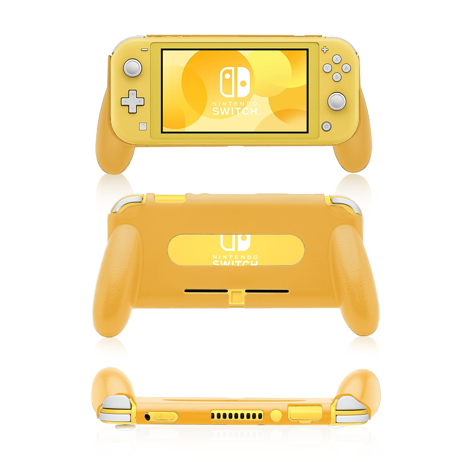 Grip for Nintendo Switch Lite, Comfortable and Ergonomic Switch Lite Grip - Accessories for Nintendo Switch Lite (Yellow) - ECHZOVE
