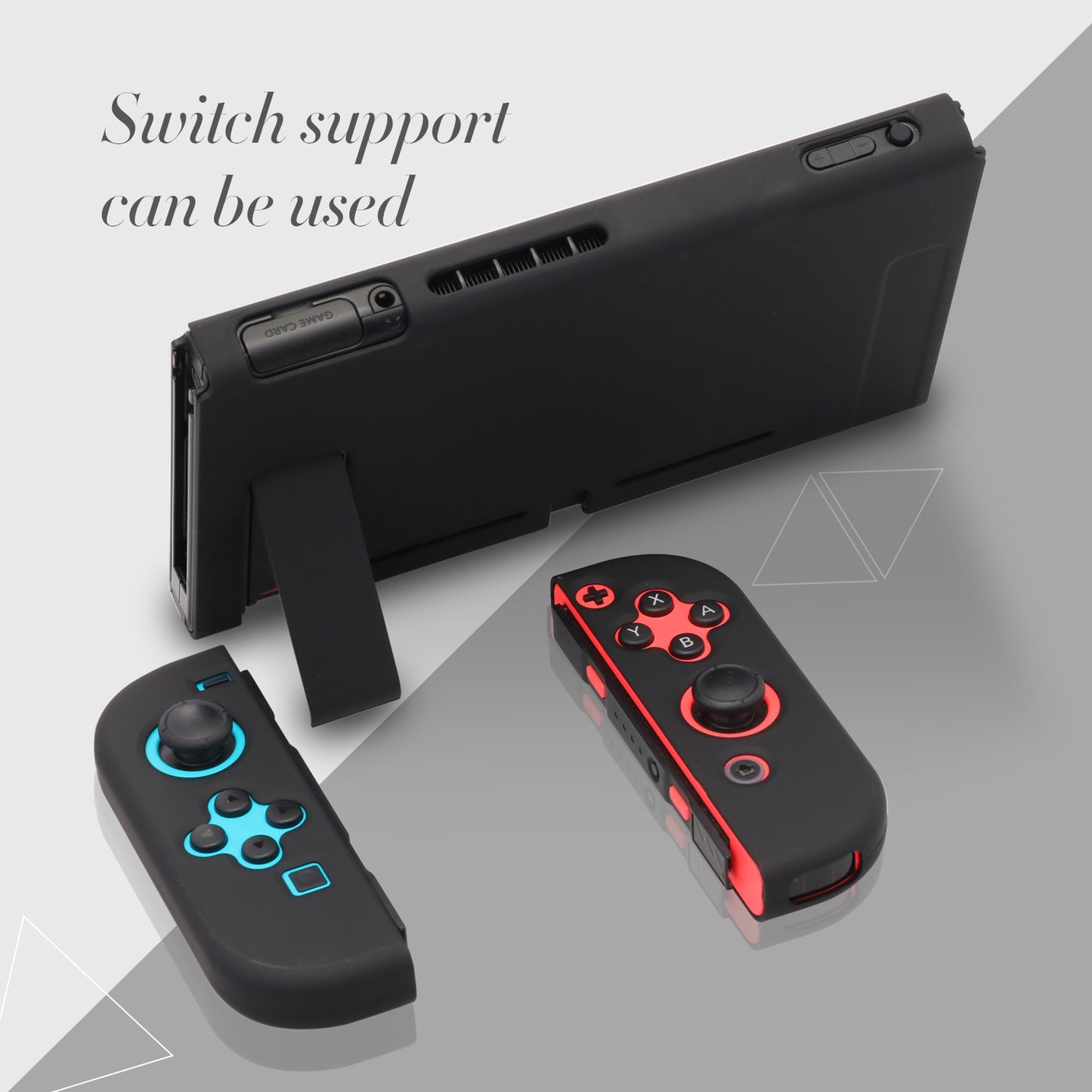 Hard Cover Case for Nintendo Switch, Protective Case for Nintendo Switch with Screen Protector and Thumb Grips - ECHZOVE