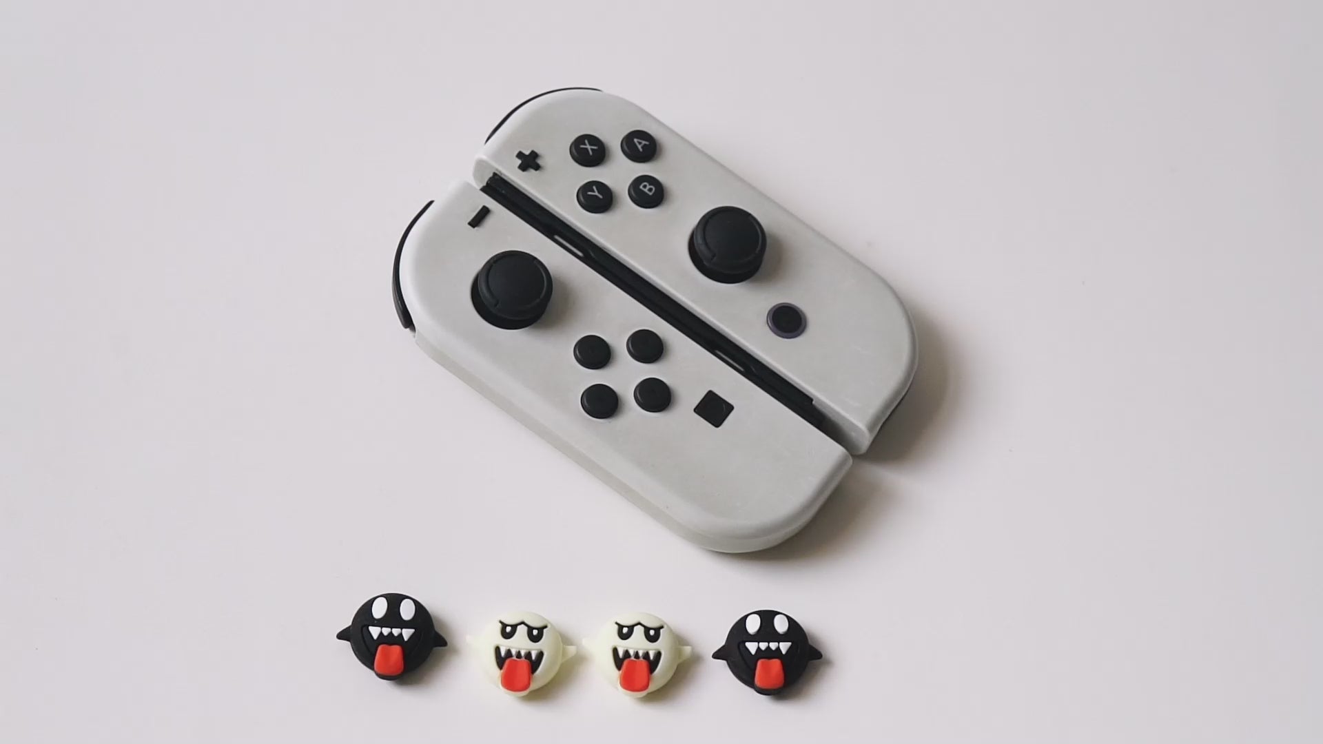 nintendo switch oled thumb grip caps ghost