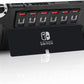 Switch OLED Grip Case, Switch OLED Protective Case with Game Slots (Up to 6 Game Cards) - Switch OLED Accessories (Black)