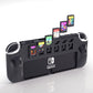 Switch OLED Grip Case, Switch OLED Protective Case with Game Slots (Up to 6 Game Cards) - Switch OLED Accessories (Black)