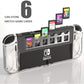 Switch OLED Case Protector, Switch OLED Protective Cover with 6 Game Card Slots - Clear