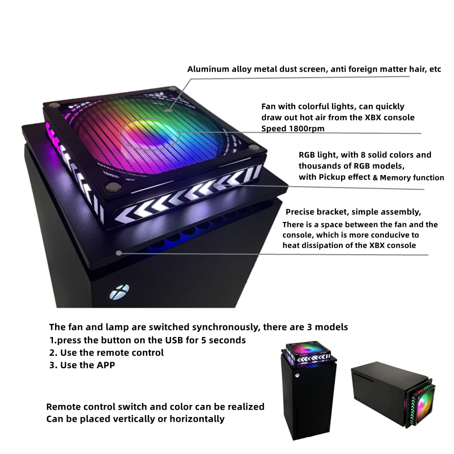 xbox series x fan with rgb light