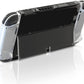 Switch OLED Hard Case, Switch OLED Protective Case Front and Back with Tempered Glass Screen Protector and Thumb Grip Caps