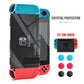 Dockable Case for Nintendo Switch, Protective Case for Nintendo Switch with a Tempered Glass Screen Protector and 6 Joy Stick Covers, Fit into The Dock Station - Clear Nintendo Switch Accessories ECHZOVE Clear 