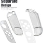 Switch OLED Hard Case, Switch OLED Protective Case Front and Back with Tempered Glass Screen Protector and Thumb Grip Caps