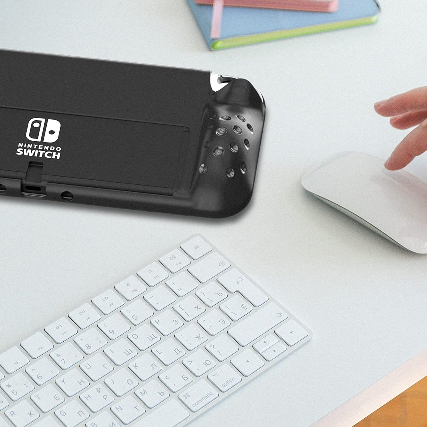 Switch OLED Protective Case, TPU Case Cover for Switch OLED Model - Black