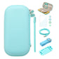 Switch lite Animal Crossing Accessories, Animal Crossing Blue Carry Case with Blue Case for Switch lite, USB C Charger Cable, Thumb Grip Caps, Glass Screen Protector, Shoulder Strap and Wrist Strap - ECHZOVE