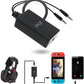 Audio Converter for Nintendo Switch, 2 in 1 Audio Chat Adapter for Nintendo Switch - Support Voice Chat with Your Headphone - ECHZOVE
