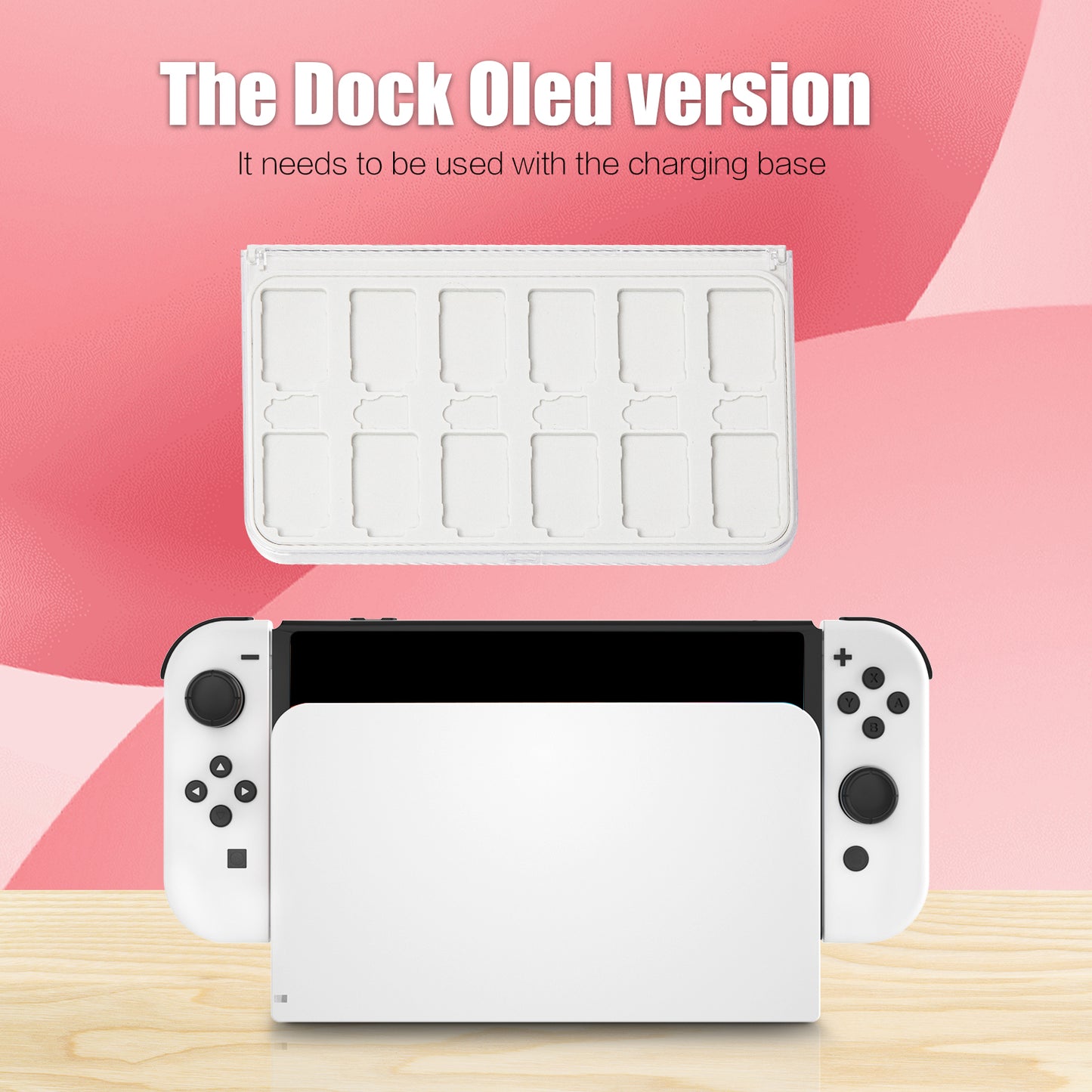 Game Card Case for Switch OLED, Switch Card Case Cartridge Game Card Display Cabinet Box