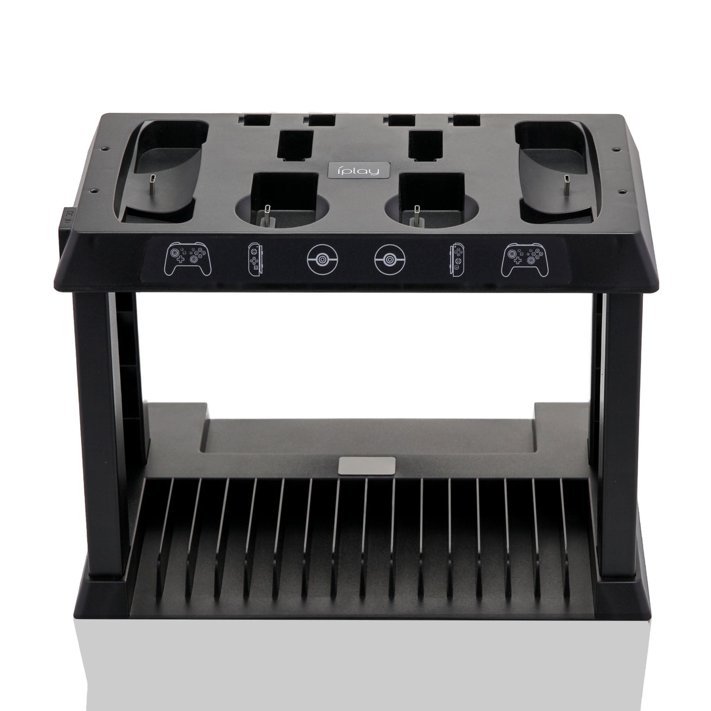 Charging Dock for Nintendo Switch Joy Cons, Pro Controllers and Poke Ball Plus Controllers, Organizer for Nintendo Switch Accessories with LED Indicators - ECHZOVE