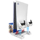 PS5 Cooling Stand with Controller Charger, PS5 Vertical Stand with Cooling Fan and LED Indicator - ECHZOVE
