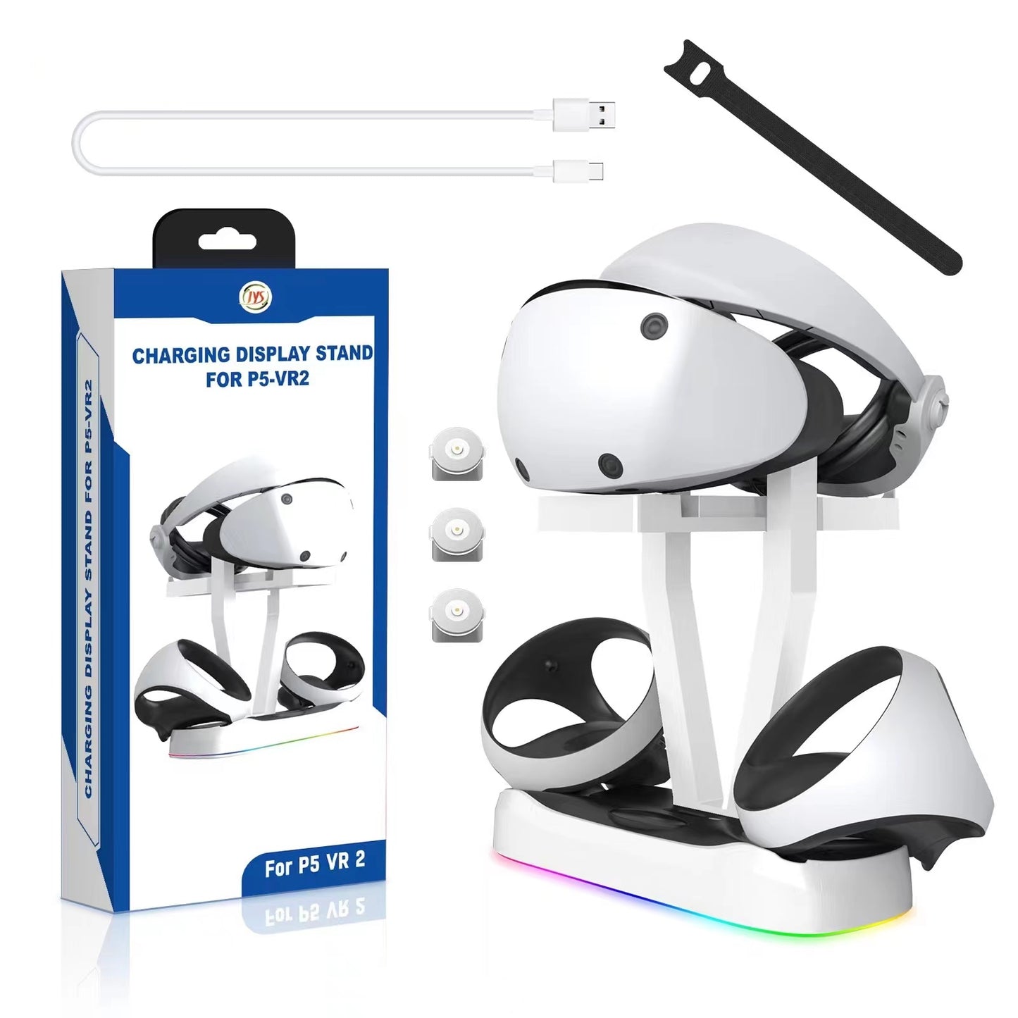 PSVR 2 Controller Charging Dock with VR Headset Holder