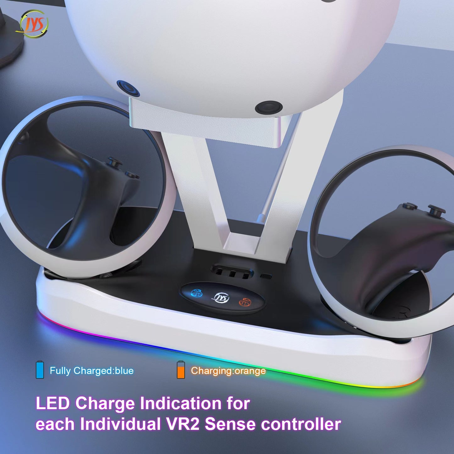 PSVR 2 Controller Charging Dock with VR Headset Holder