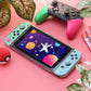 Switch Glitter Case, Switch Cute Case with Tempered Glass Screen Protector and Thumb Grip Caps - Rocket - ECHZOVE