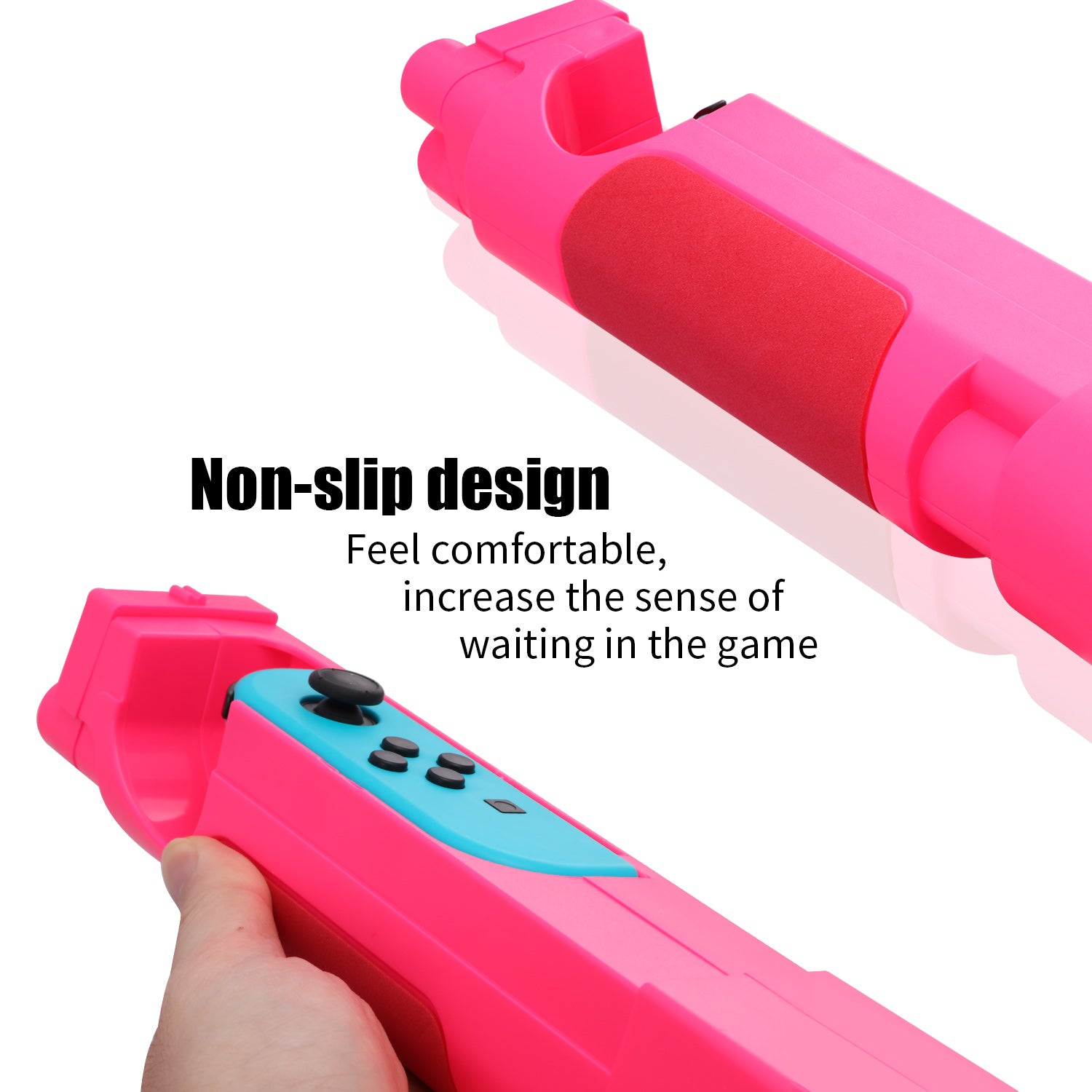 HEATFUN Game Gun Controller Compatible with Nintendo Switch Shooting Games Wolfenstein 2: The New Colossus, Big Buck Hunter Arcade - Nintendo Switch and Other Shooting Games - Pink (1 Pack) - ECHZOVE
