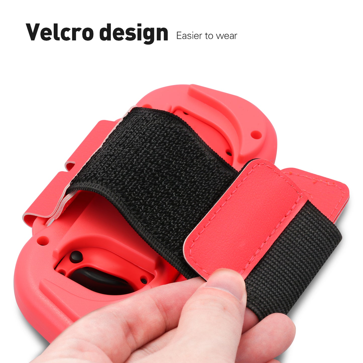 Wrist Band for Just Dance 2020 - Nintendo Switch Standard Edition - 2 Packs (Fit for 4.72-7.5 inches Wrist Circumference) - Blue and Red - ECHZOVE