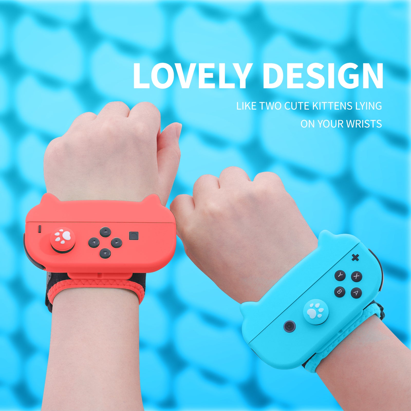 Just Dance Switch Wristband, Wrist Bands for Just Dance Switch 2021 2020 2019, Adjustable Elastic Straps for Joy-Cons Controller ( 2 Packs for Kid) - ECHZOVE