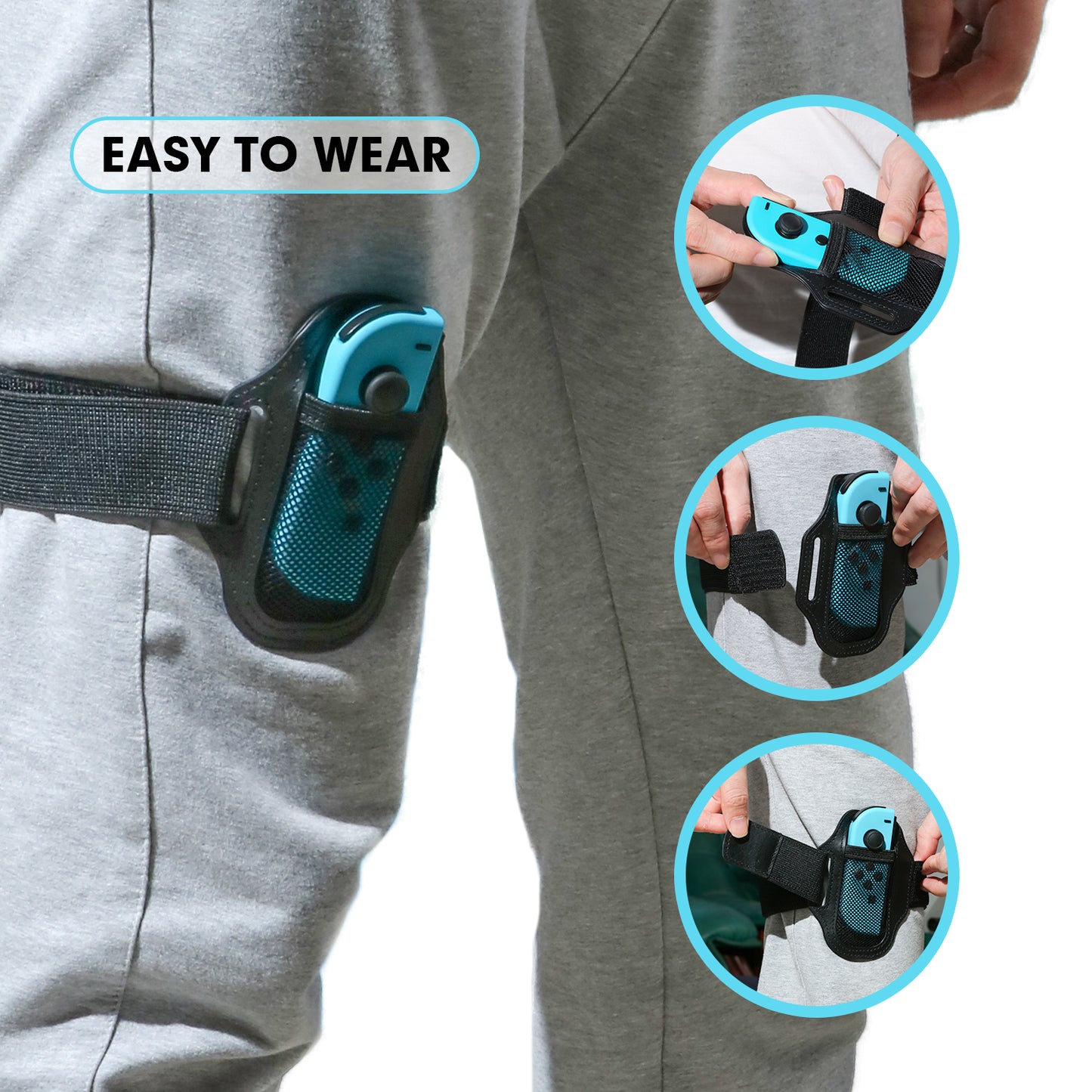 Leg Strap for Nintendo Switch Ring Fit Adventure - 2 Packs - ECHZOVE