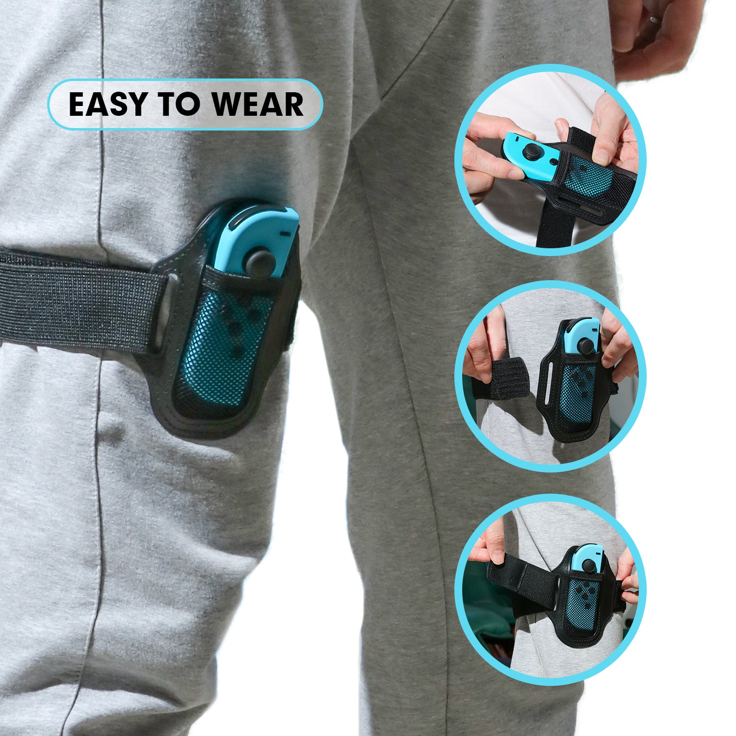 Leg Strap for Nintendo Switch Ring Fit Adventure - 2 Packs - ECHZOVE