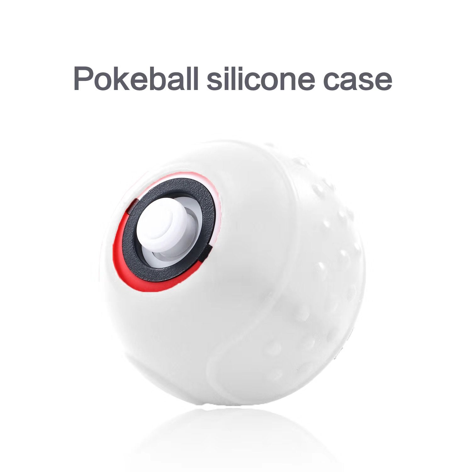 Silicone Grip Case for Poke Ball Plus Controller, Accessories Rubber Skin Protective Cover Case Compatible with Pokemon Lets Go Pikachu Lets Go Eevee Poke Ball Plus - ECHZOVE