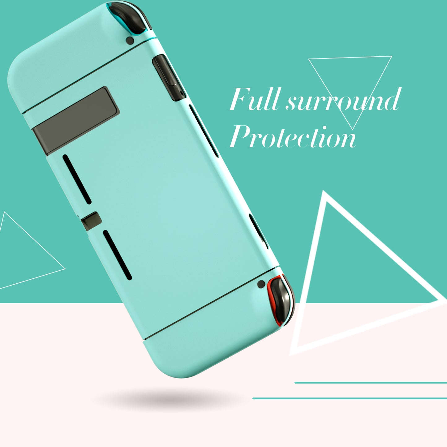 Dockable Case for Nintendo Switch, Hard Case for Nintendo Switch - Blue - ECHZOVE