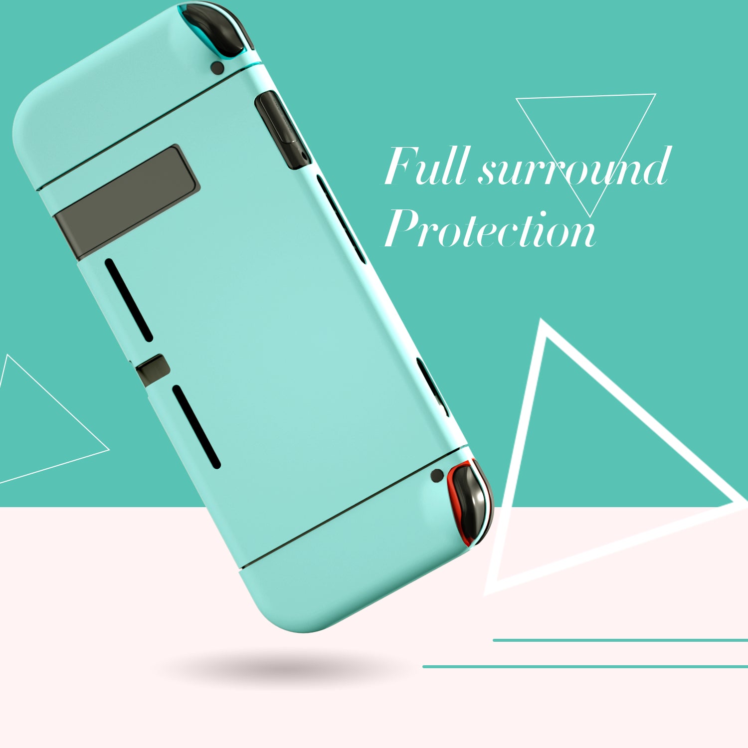 Dockable Case for Nintendo Switch, Hard Case for Nintendo Switch - Blue - ECHZOVE