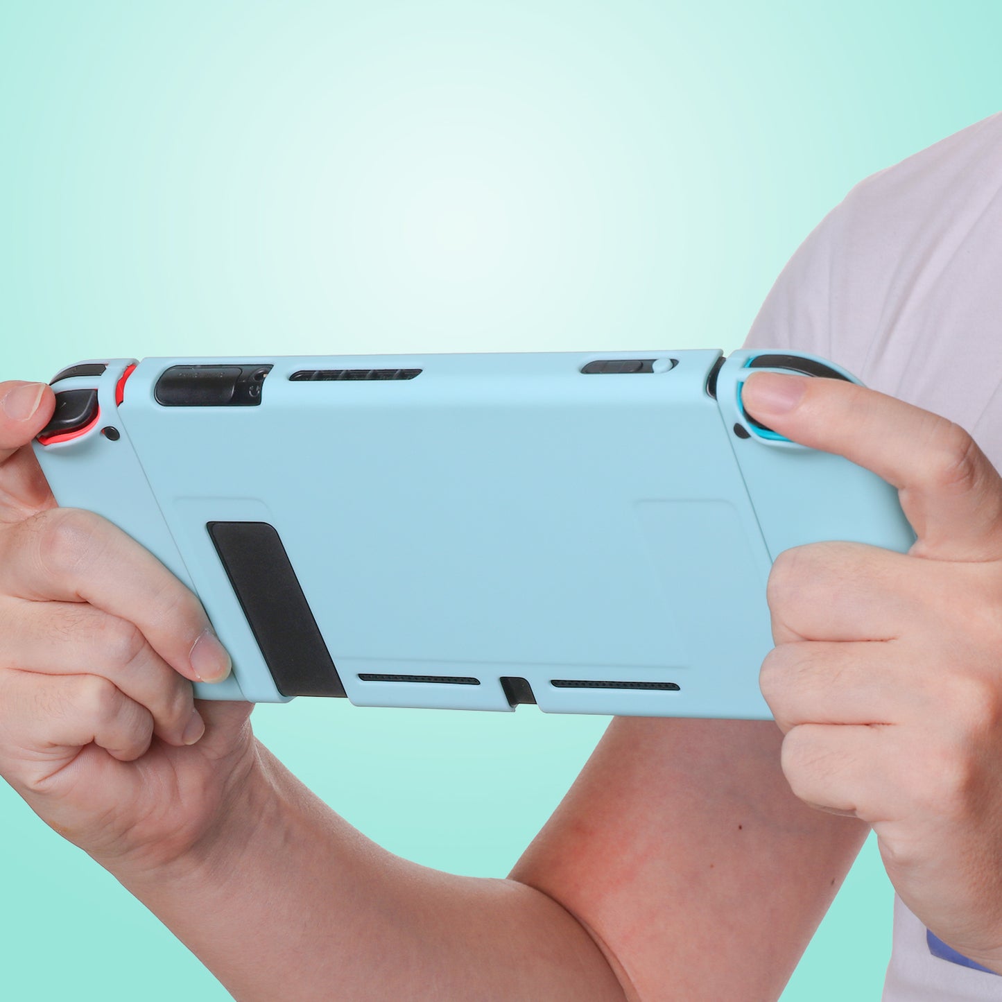 Dockable Case for Nintendo Switch, Hard Case for Nintendo Switch - Blue - ECHZOVE