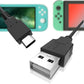 USB C Charger for Nintendo Switch, Fast Charging Cable for Nintendo Switch, MacBook, Pixel C, LG Nexus 5X G5, Nexus 6P/P9 Plus, One Plus 2, Sony XZ and More - Turquoise (4.92ft) (Animal Crossing New Horizons Theme) - ECHZOVE