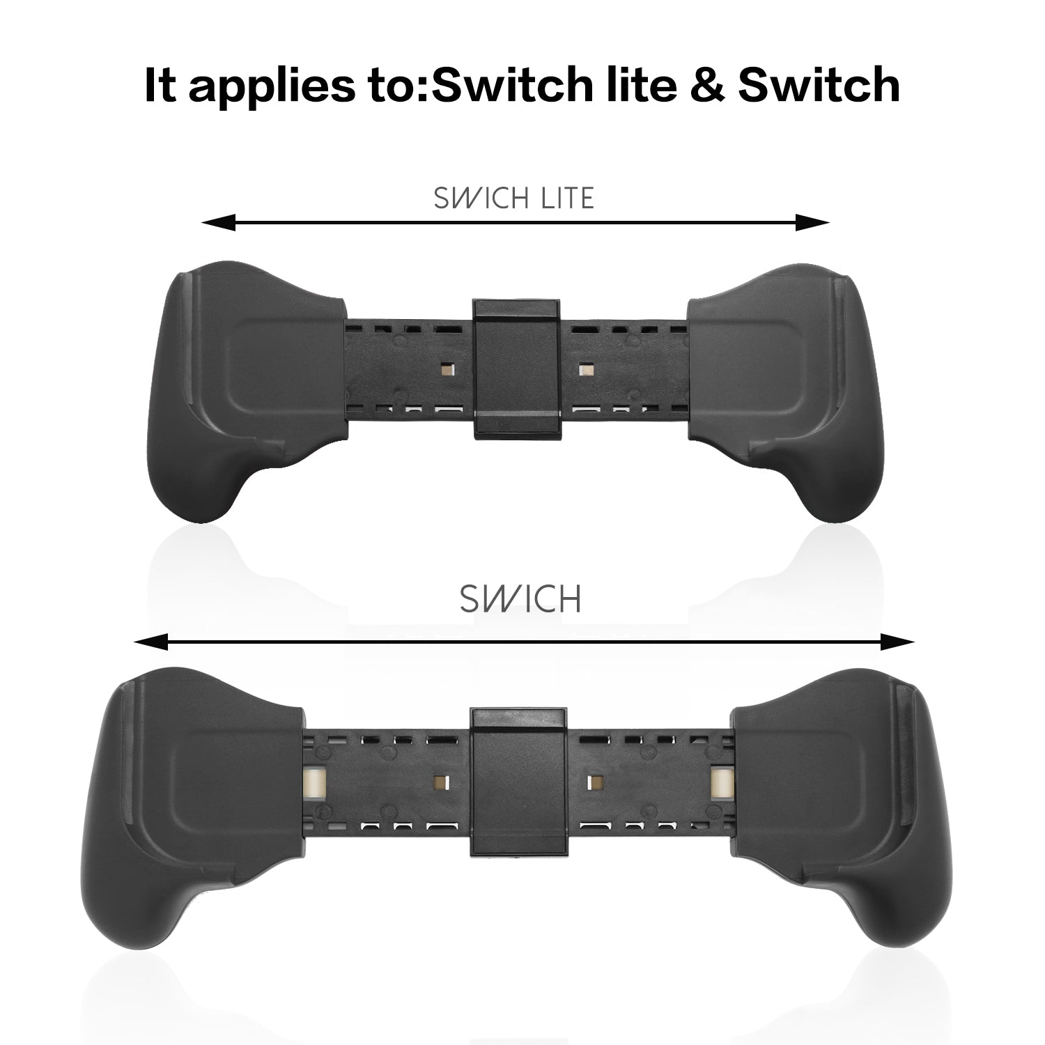 Hand Grip for Nintendo Switch Lite - Black - ECHZOVE